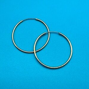 Vintage Gold Hoop Earrings
